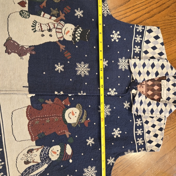 Dress Barn Snowman Christmas Holiday Vest Womens 2xl - Picture 5 of 7